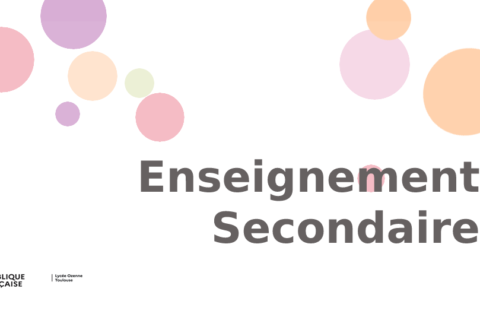 ENSEIGNEMENT SECONDAIRE